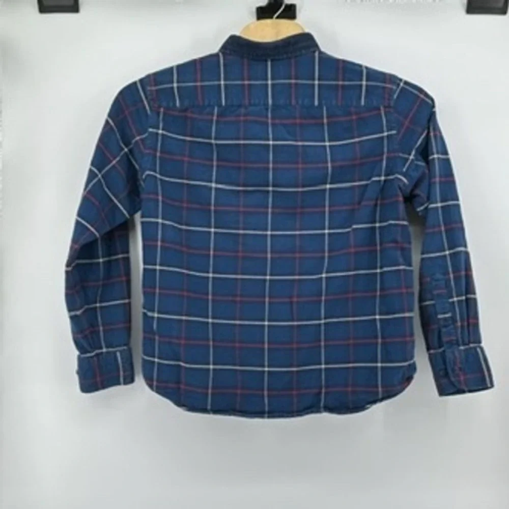 UNTUCKit Mens XL Nottingham Plaid‎ Long Sleeve Button Down Shirt Blue Red White